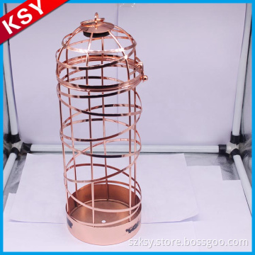 2017 New Customized Home Use Wall Mount Portable Metal Wire Wine Rack